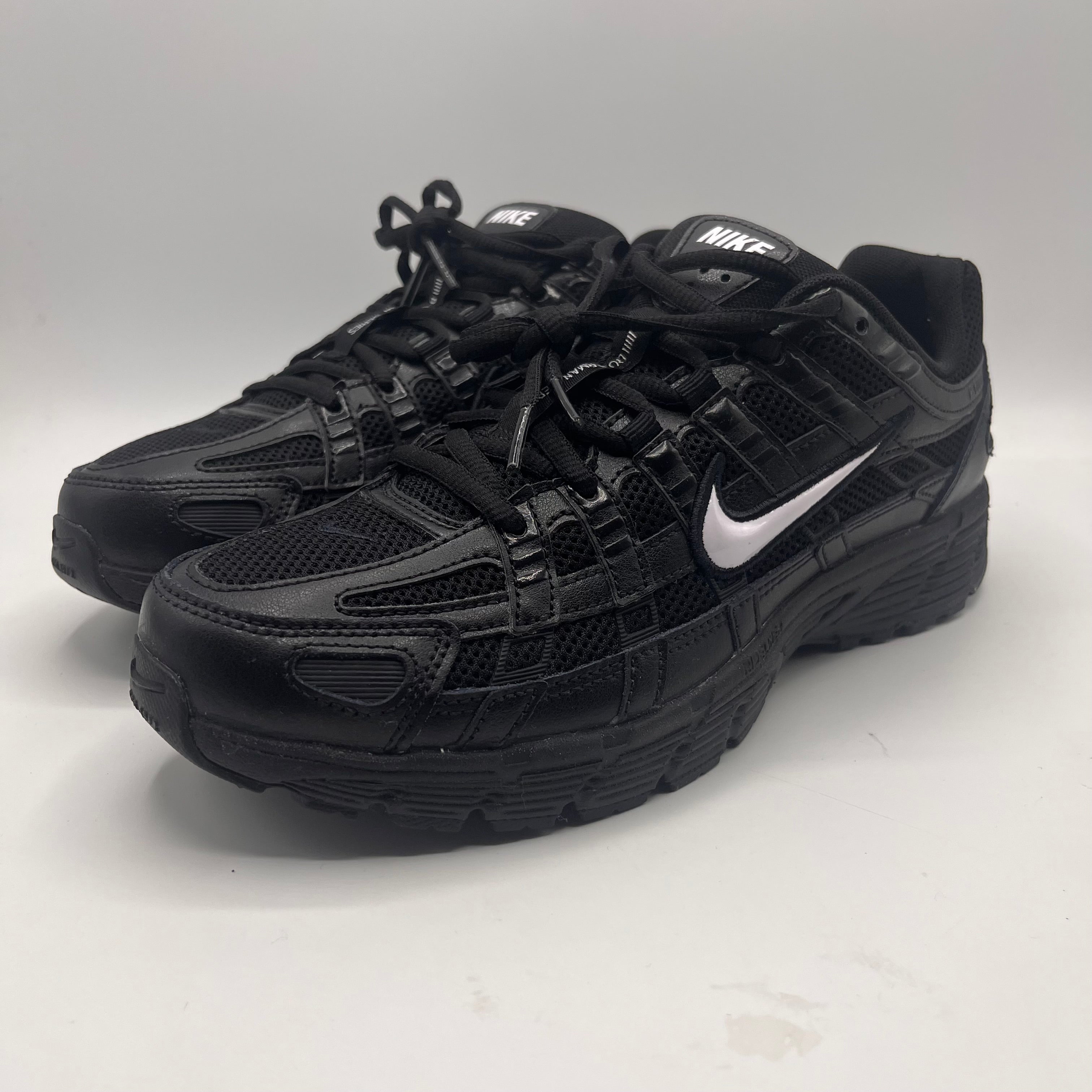 Nike P-6000, White on Black on Black - UK8.
