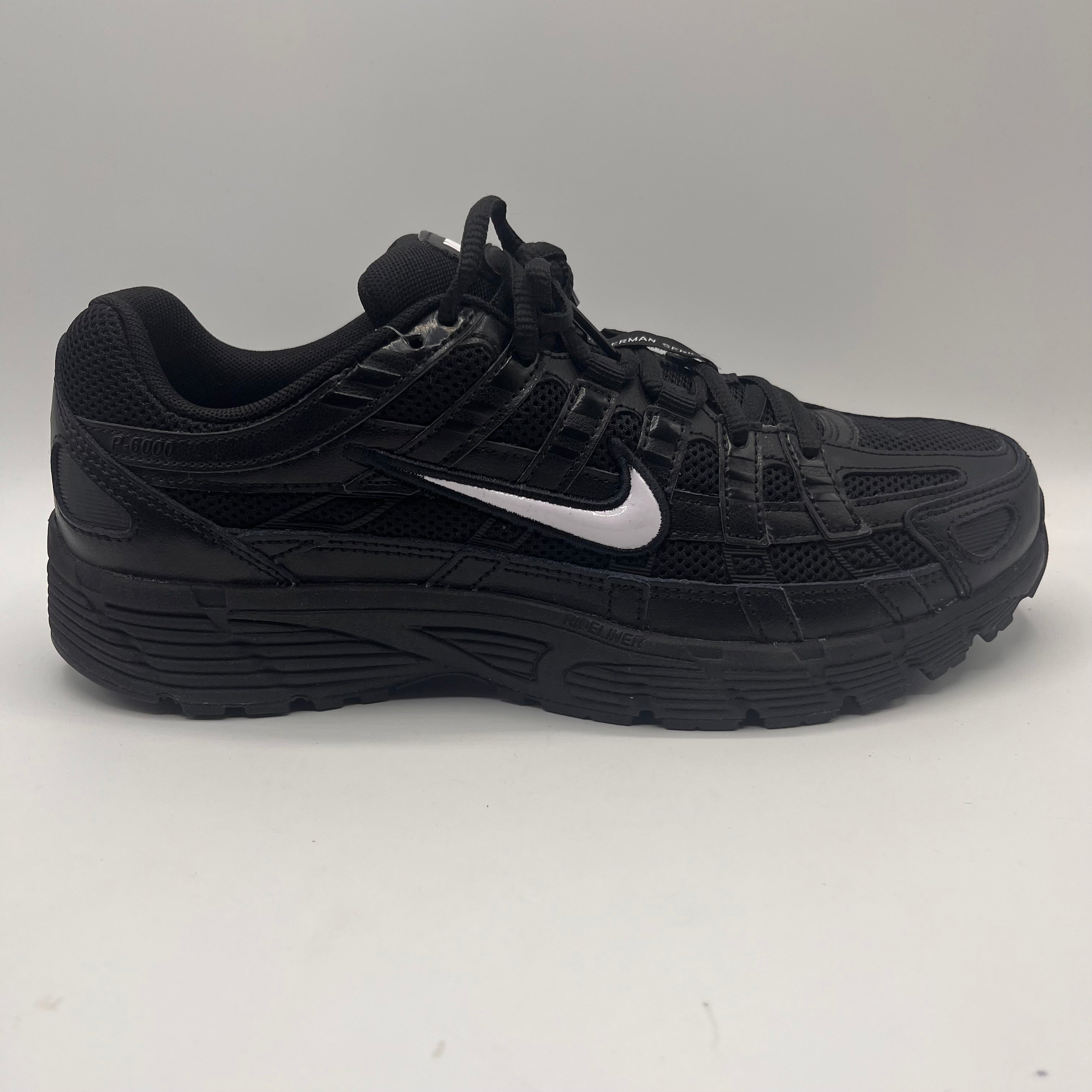 Nike P-6000, White on Black on Black - UK8.